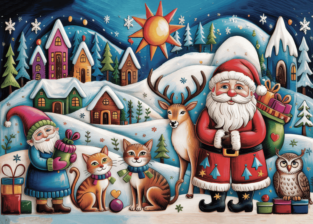 Boho Christmas (1000 pcs) CASSE-TÊTE - 1000 morceaux