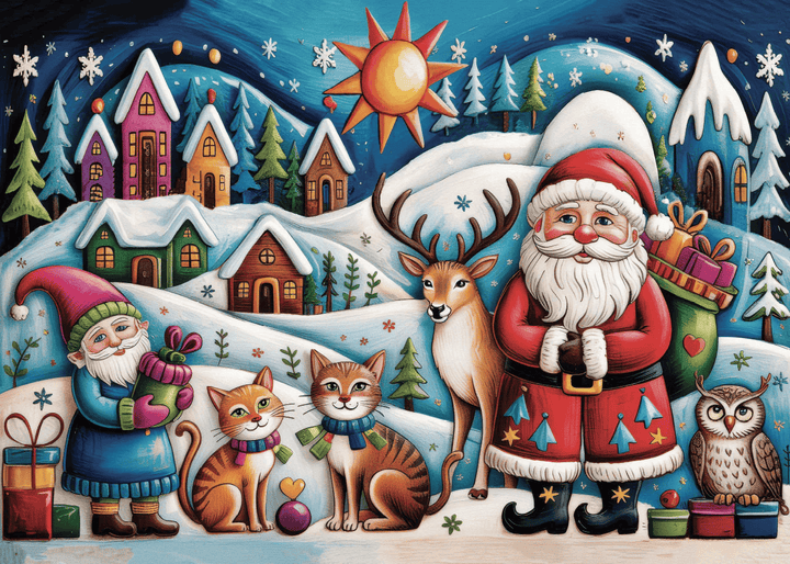 Boho Christmas (1000 pcs) CASSE-TÊTE - 1000 morceaux