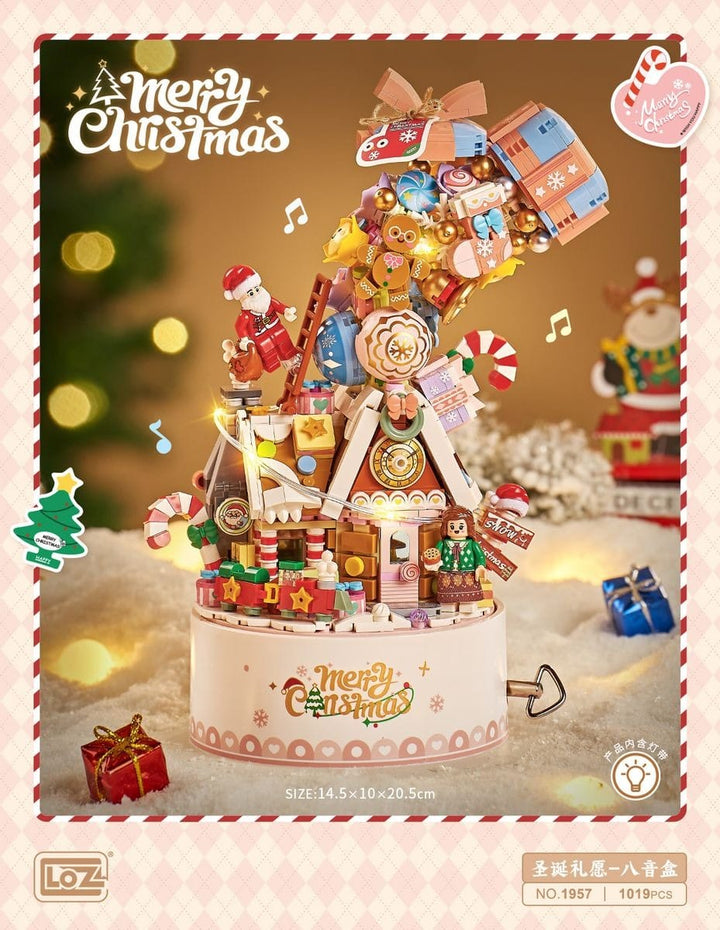 Boîte à musique de Noël PASSE-TEMPS - Jouets - Jouets Construction