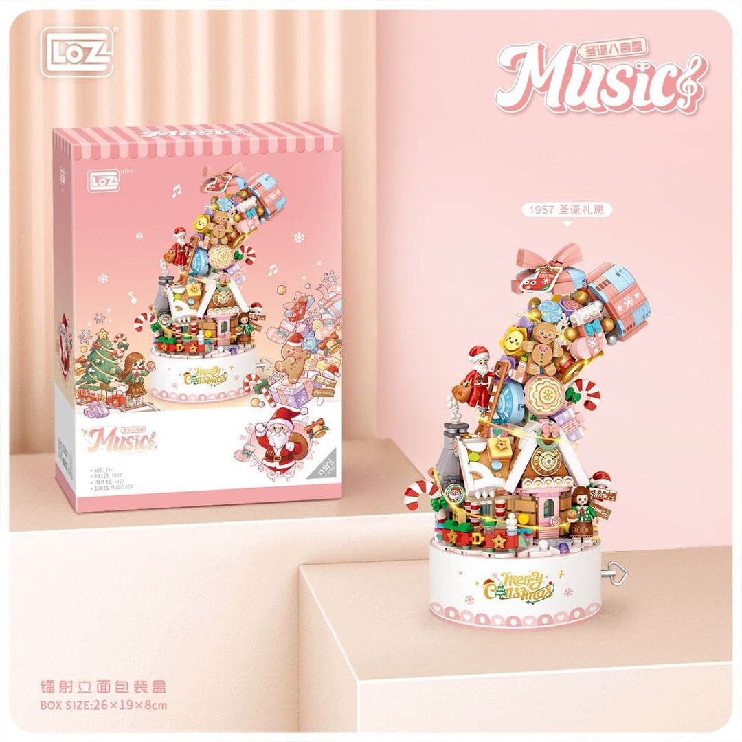 Boîte à musique de Noël PASSE-TEMPS - Jouets - Jouets Construction