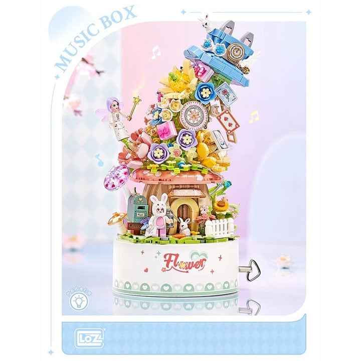 Boîte à musique fleurs PASSE-TEMPS - Jouets - Jouets Construction