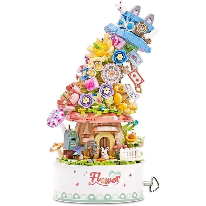 Boîte à musique fleurs PASSE-TEMPS - Jouets - Jouets Construction