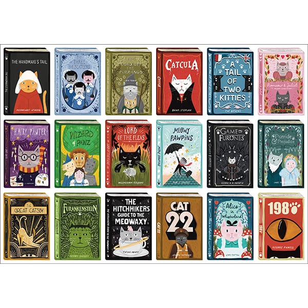 Book Cats (1000 pcs) CASSE-TÊTE - 1000 morceaux