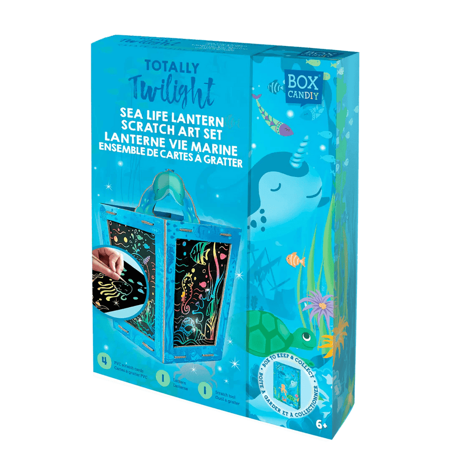 Box Candiy: Totally Twilight - Ens. d'art Lanterne Vie Marine à Gratter (ML) PASSE-TEMPS - Bricolages