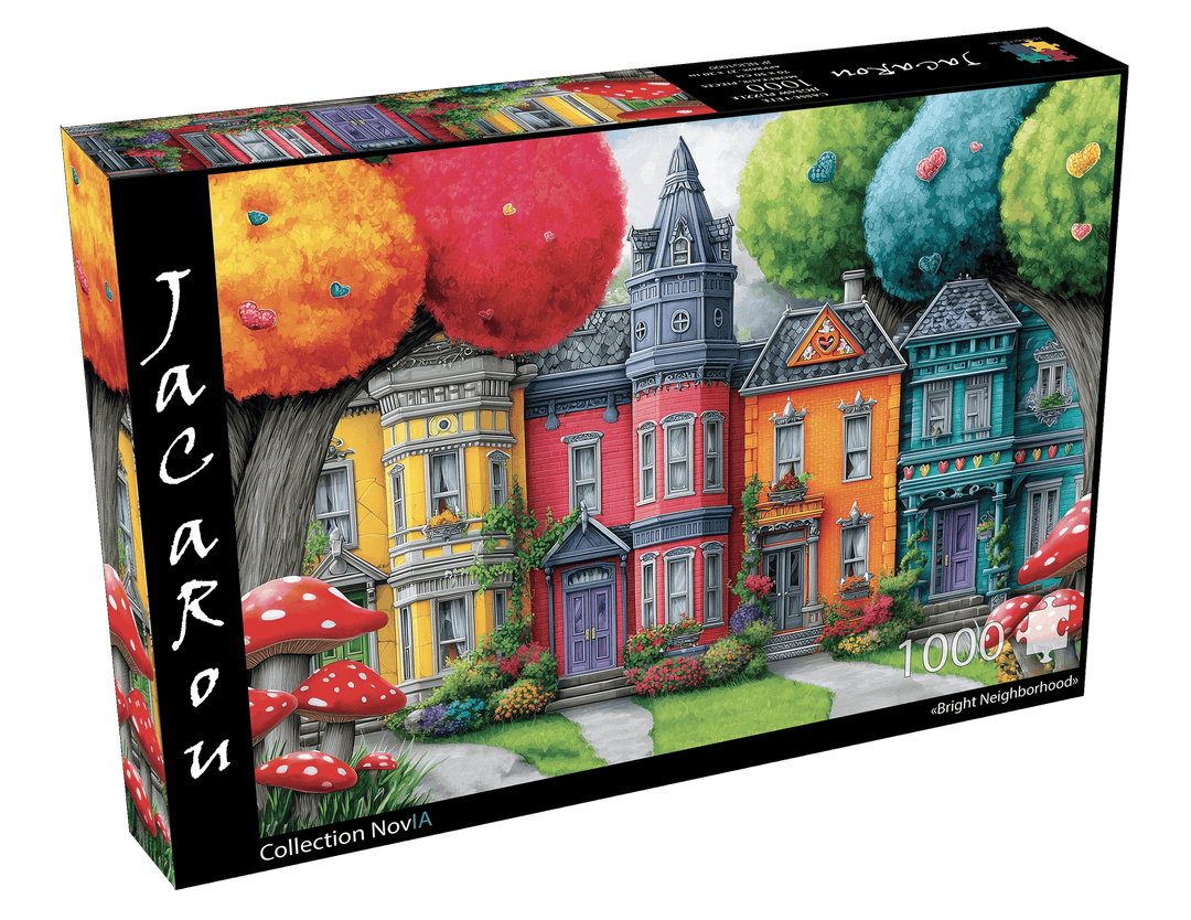 Bright Neighborhood (1000pcs) CASSE-TÊTE - 1000 morceaux