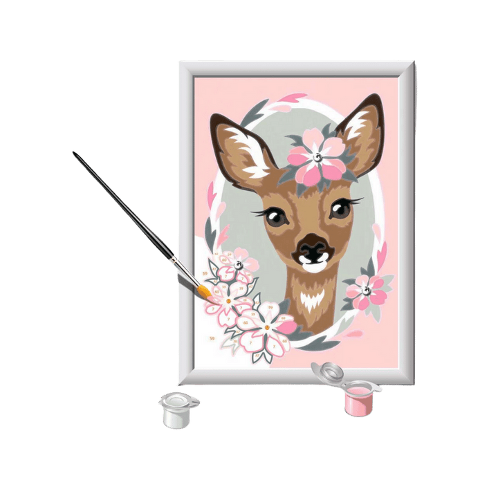 CreArt: Delightful Deer with Gems (5x7)