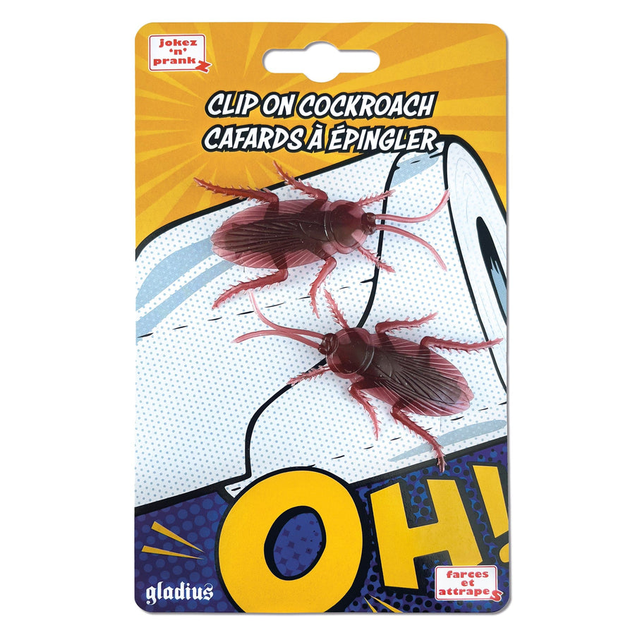 Cafards à épingler | Clip on cockroach PASSE-TEMPS - Farces et attrapes