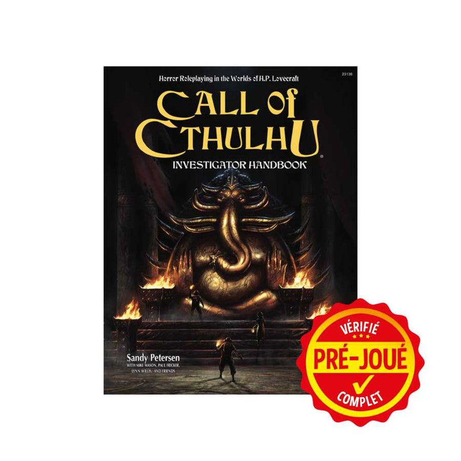Call of Cthulhu : Investigator handbook (pré-joué) (EN) BAZAR - Bazar - Jeux de rôle