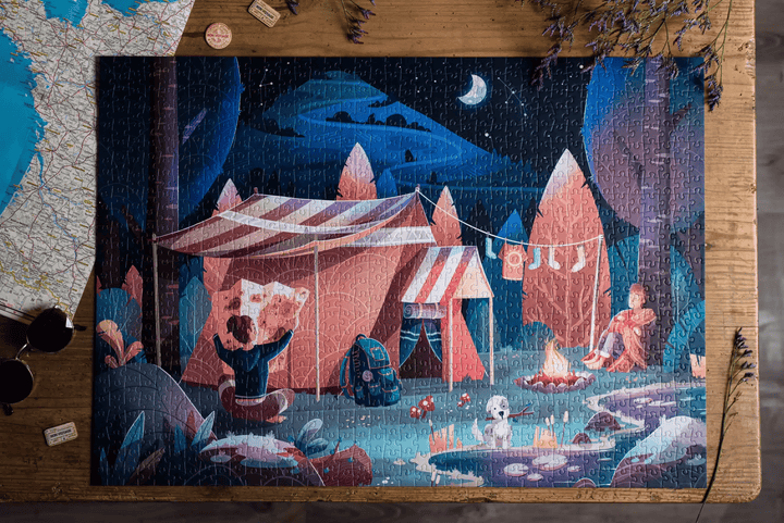 Camping Under the Stars (1000 pcs) CASSE-TÊTE - 1000 morceaux