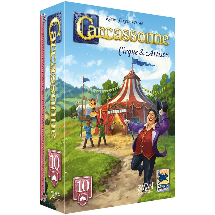 Carcassonne: Ext 10: Cirque & Artistes - Version 2025 (FR) JEUX - Famille