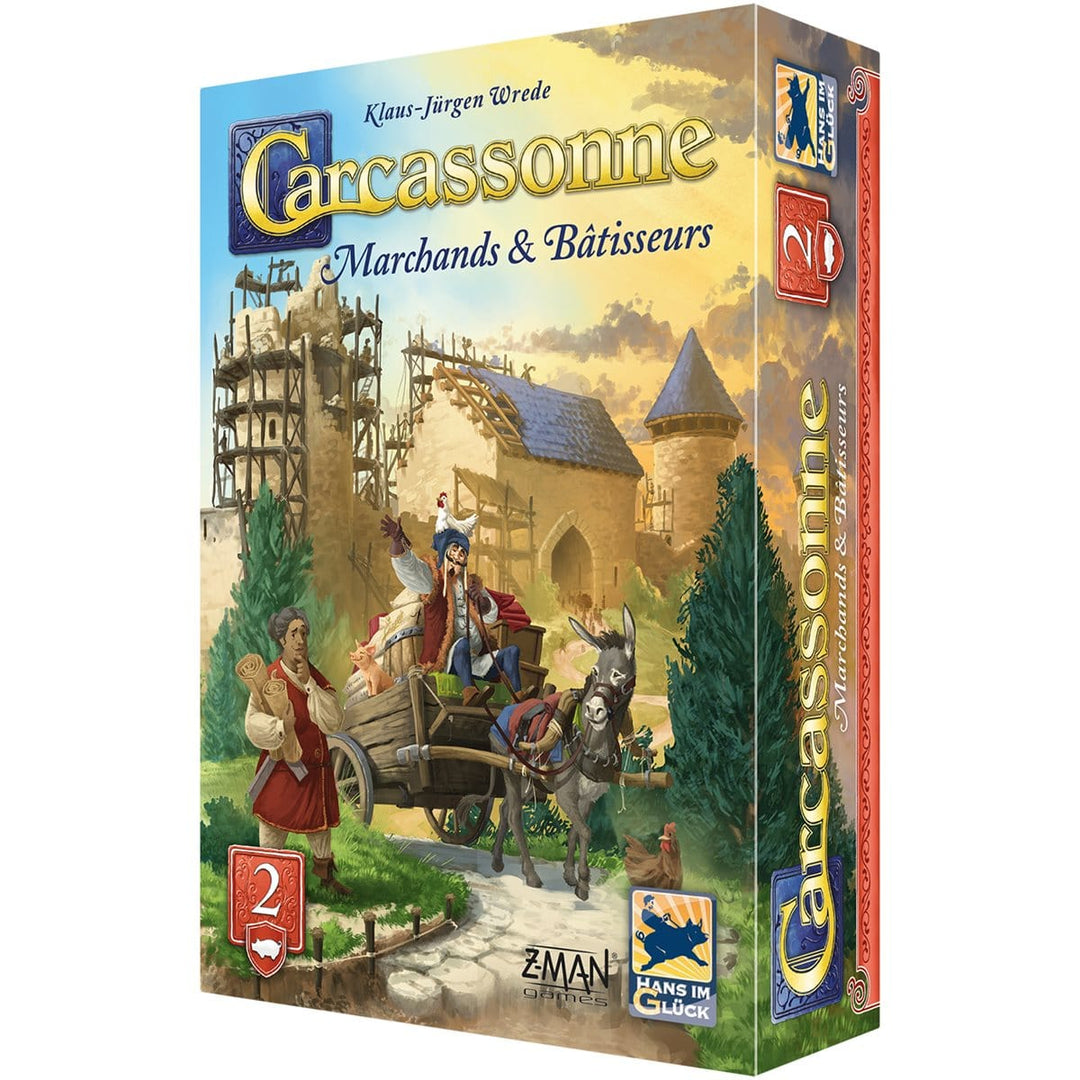 Carcassonne: Ext 2: Marchands & Batisseurs - Version 2025 (FR) JEUX - Famille