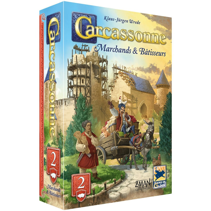Carcassonne: Ext 2: Marchands & Batisseurs - Version 2025 (FR) JEUX - Famille