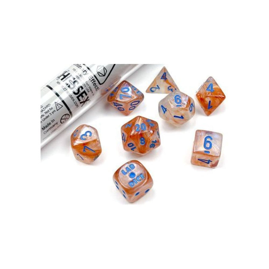 Dés polyédriques Lab Dice Borealis Rose Gold Cartables et portfolios - Dés - Jeux de rôle