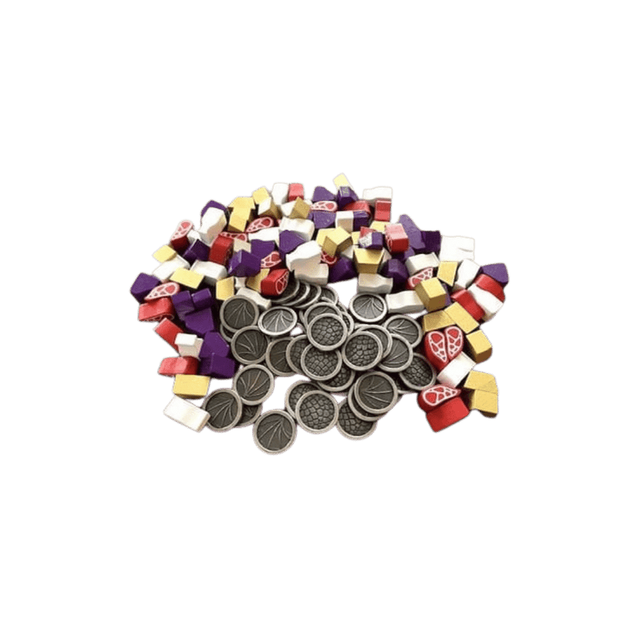 Wyrmspan Upgrade Pack (Metal Coins & Wooden Resources) Cartables et portfolios - Pièces de jeu