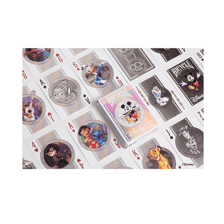 Cartes à jouer - Bicycle - Disney - 100e anniversaire (ML) JEUX - Cartes et Accessoires - Cartes à jouer