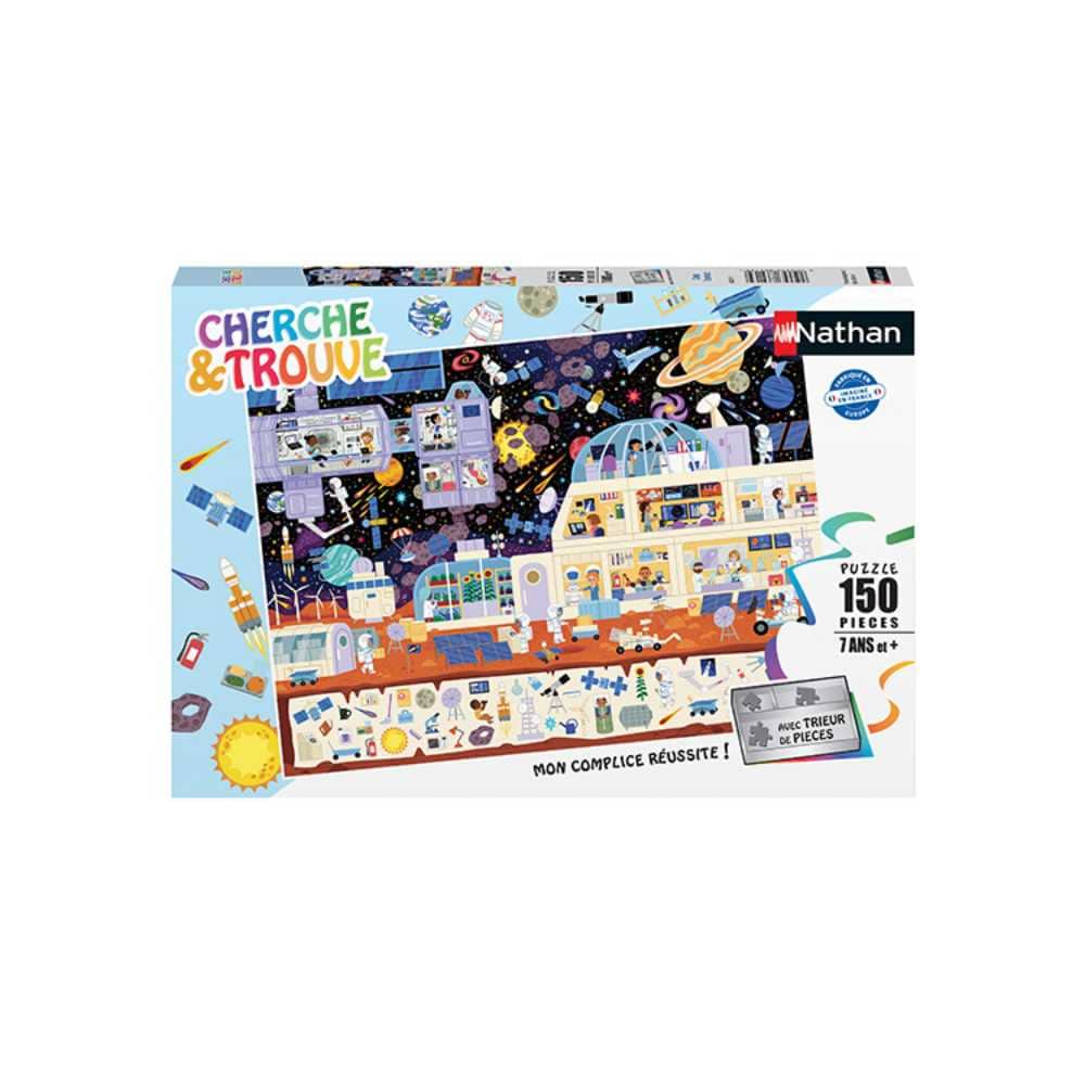 Dans l'espace (Cherche et trouve) (Puzzle 150 pcs) CASSE-TÊTE - 100 - 150 morceaux
