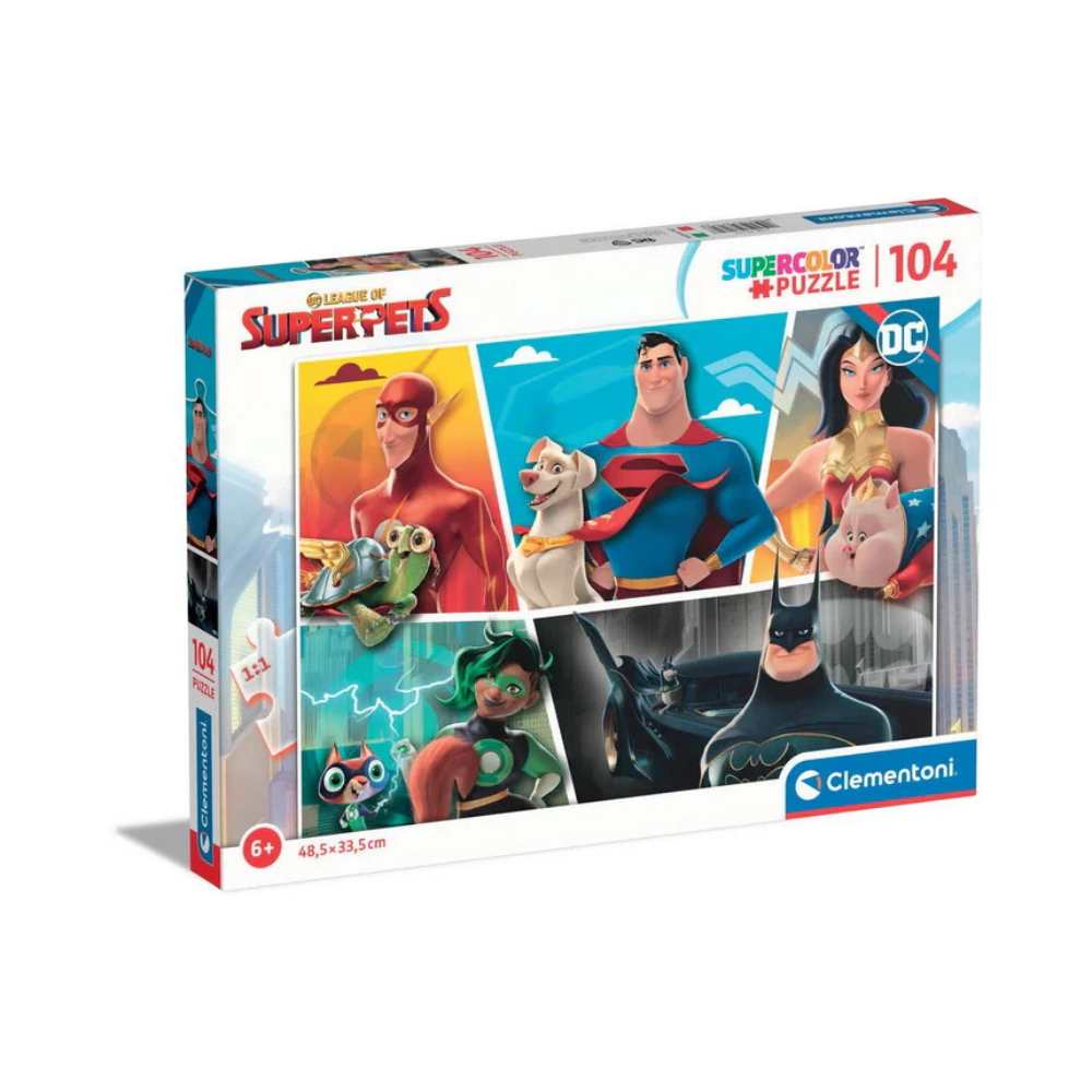 DC Comics - Super Pets (104 pcs) CASSE-TÊTE - 100 - 150 morceaux