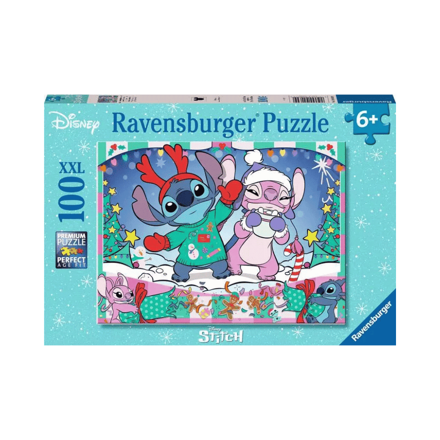 Disney Stitch Christmas (Puzzle 100 large pcs) CASSE-TÊTE - 100 - 150 morceaux