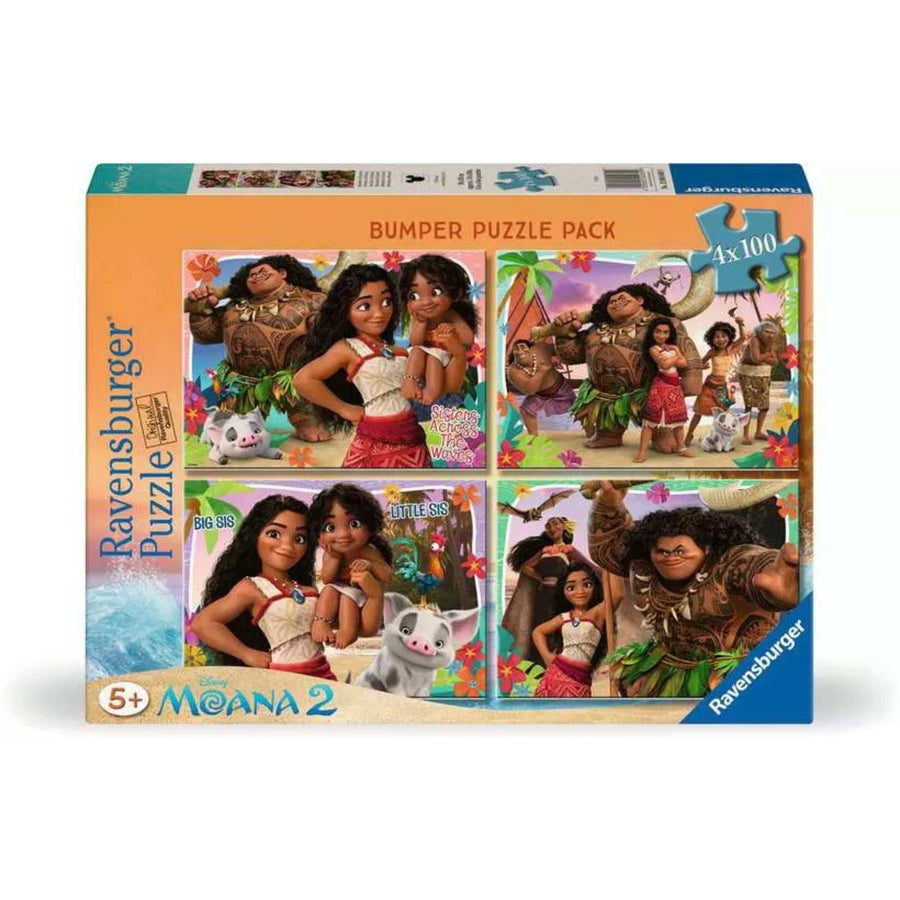 Moana Bumper Pack (4x100 pcs) CASSE-TÊTE - 100 - 150 morceaux