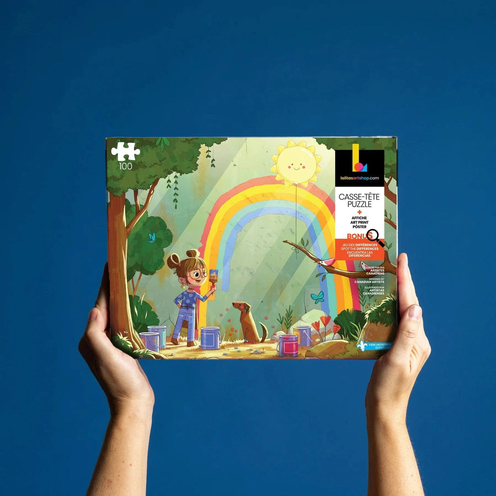 Multicolore Painting Rainbows CASSE-TÊTE - 100 - 150 morceaux