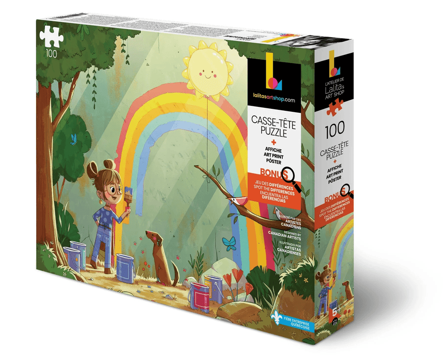 Multicolore Painting Rainbows CASSE-TÊTE - 100 - 150 morceaux