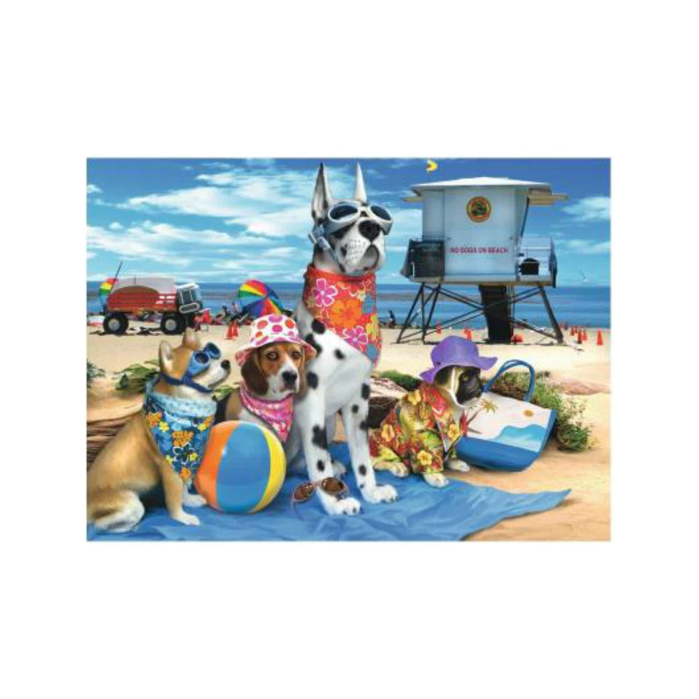 No Dogs on the Beach (Puzzle 100 pcs) CASSE-TÊTE - 100 - 150 morceaux