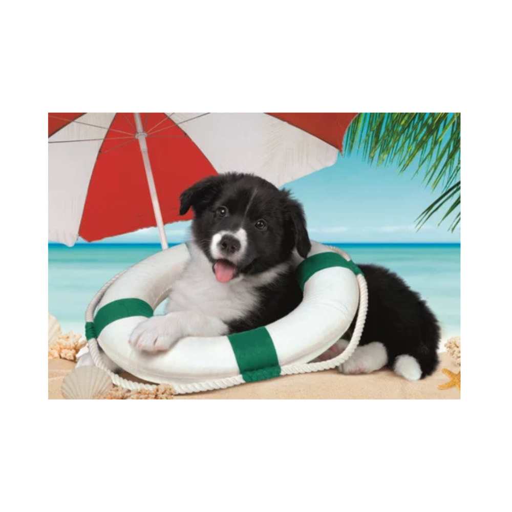 Plage ensoleillée (104 pcs) CASSE-TÊTE - 100 - 150 morceaux