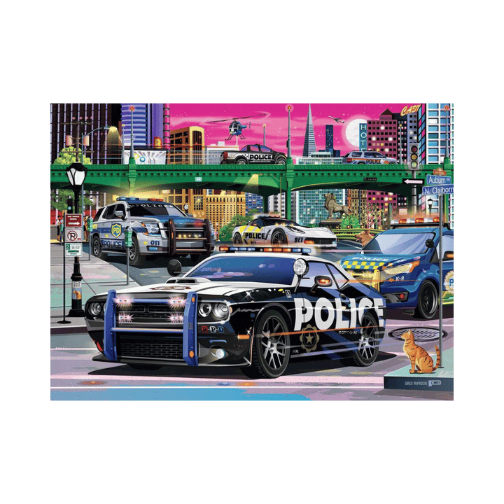 Police on Patrol (Puzzle 150  large pc) CASSE-TÊTE - 100 - 150 morceaux