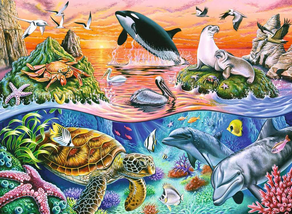 Puzzle 100: L'océan coloré CASSE-TÊTE - 100 - 150 morceaux