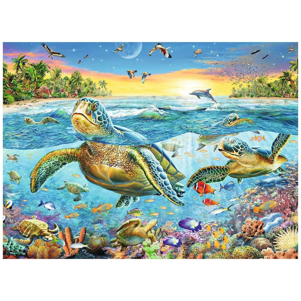 Puzzle 100 XXL: Swim with Sea Turtles CASSE-TÊTE - 100 - 150 morceaux