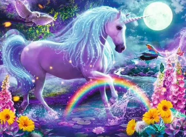 Puzzle XXL 100: Glitter Unicorn CASSE-TÊTE - 100 - 150 morceaux