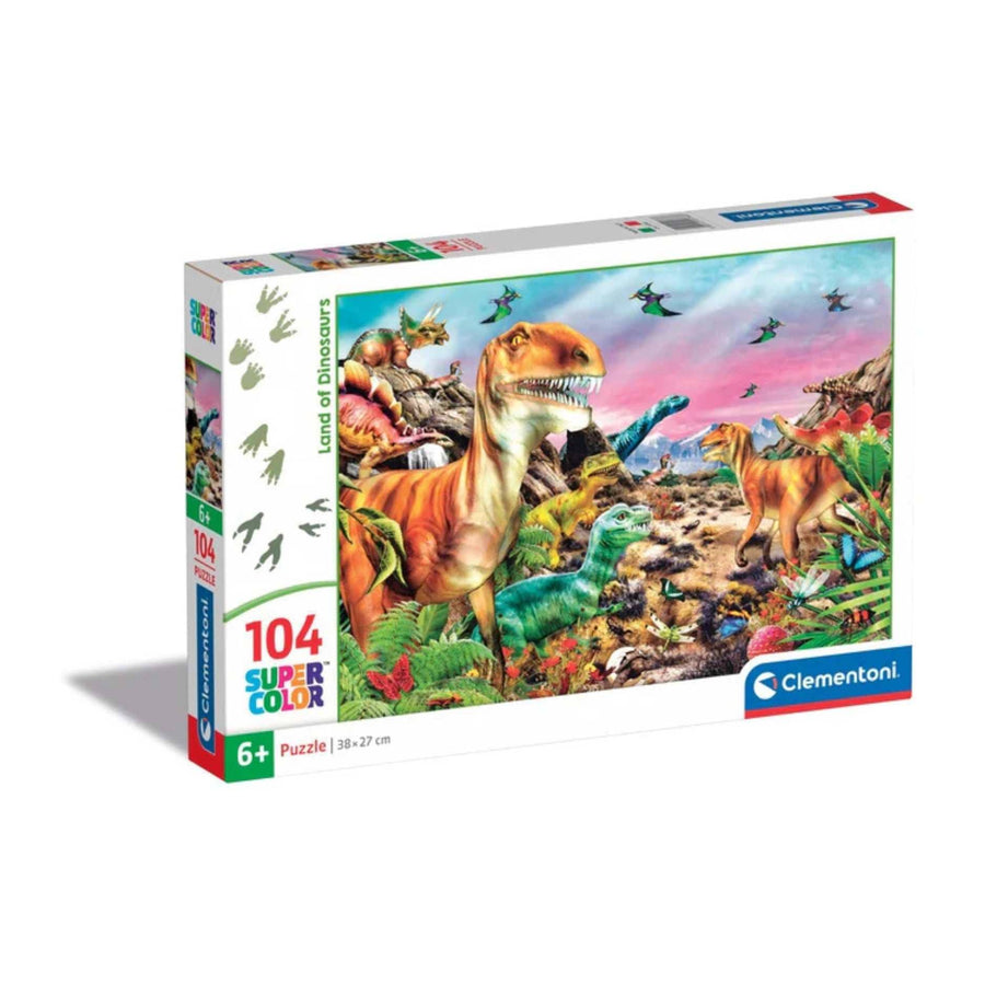 Terre de dinosaures (104 pcs) CASSE-TÊTE - 100 - 150 morceaux