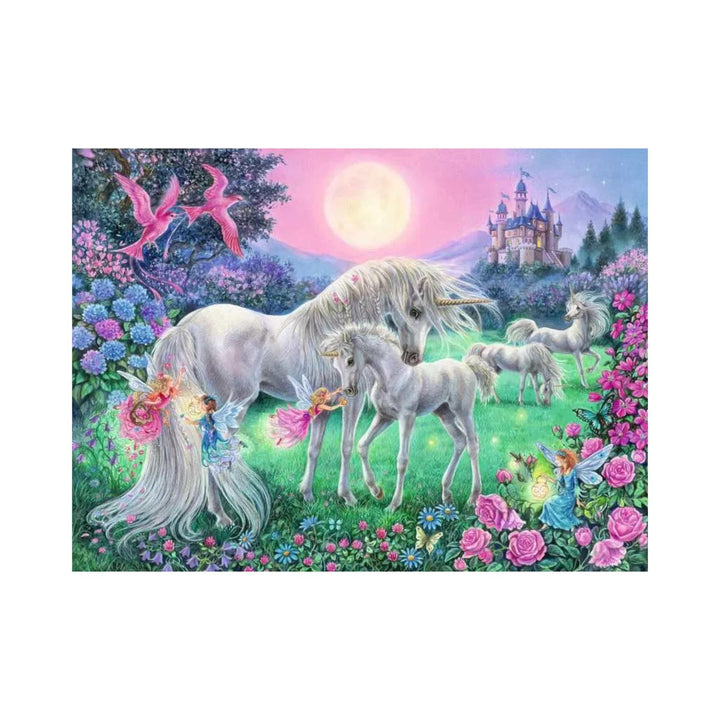 Unicorns in the Moonlight (100 pcs) CASSE-TÊTE - 100 - 150 morceaux