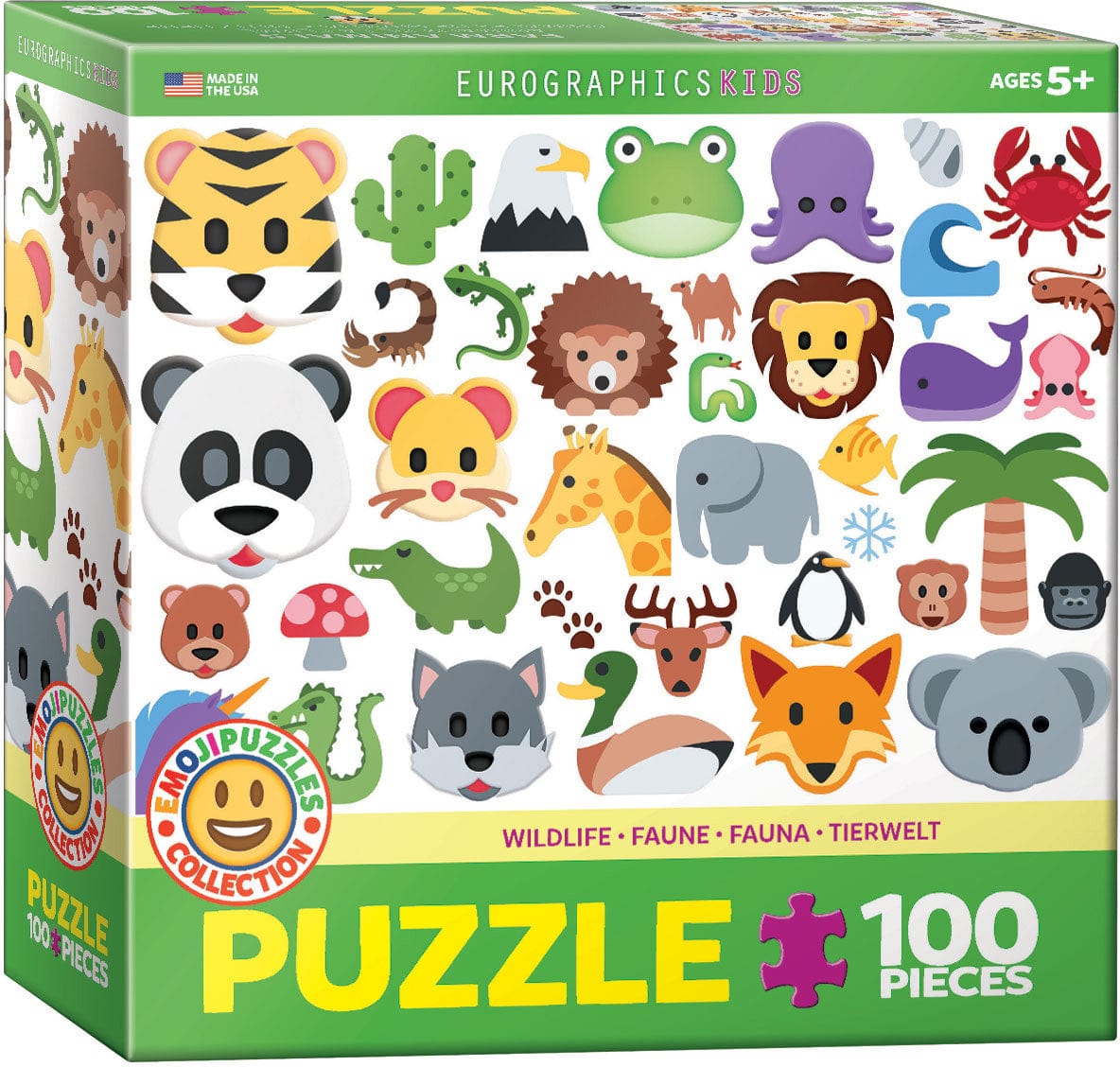 Wild Animals - Emojis (100 pcs) CASSE-TÊTE - 100 - 150 morceaux