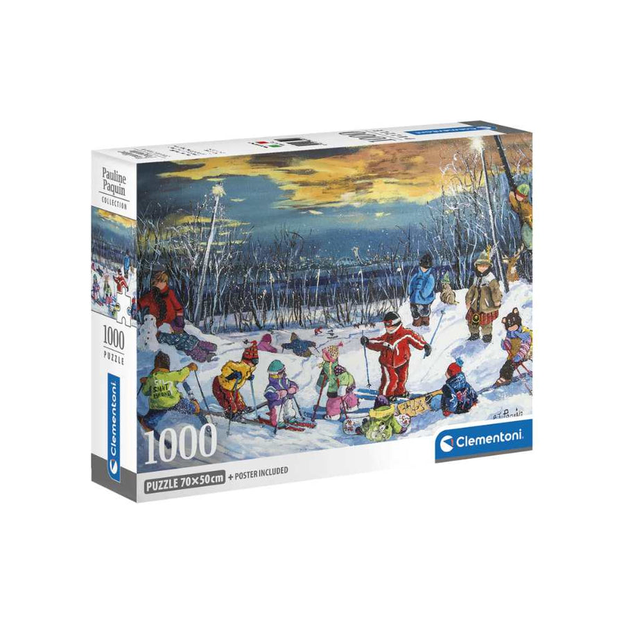 Allons skier ensemble ! (1000 pcs) CASSE-TÊTE - 1000 morceaux