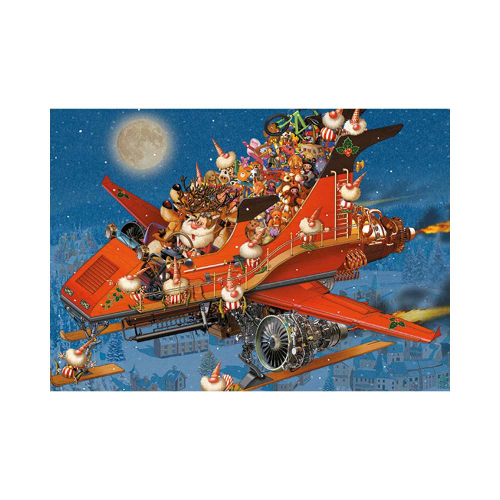 Avion de Noël, Ruyer (Puzzle 1000 pcs) CASSE-TÊTE - 1000 morceaux