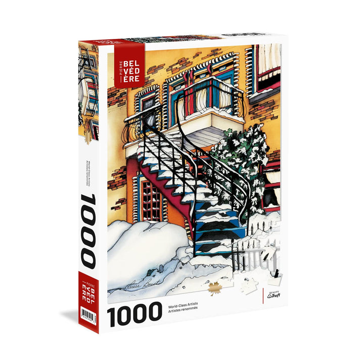 Bovet -  Les balcons enneigés (1000 pcs) CASSE-TÊTE - 1000 morceaux