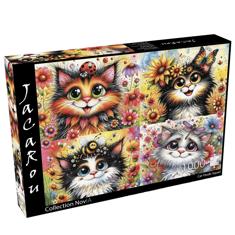 CASSE-TÊTE - 1000 morceaux Cat-Titude Squad (1000 pcs) LAs des jeux
