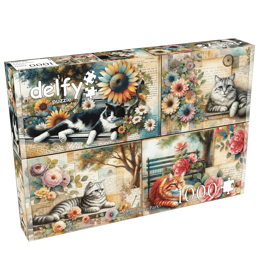 Catnap In The Park (1000 pcs) CASSE-TÊTE - 1000 morceaux