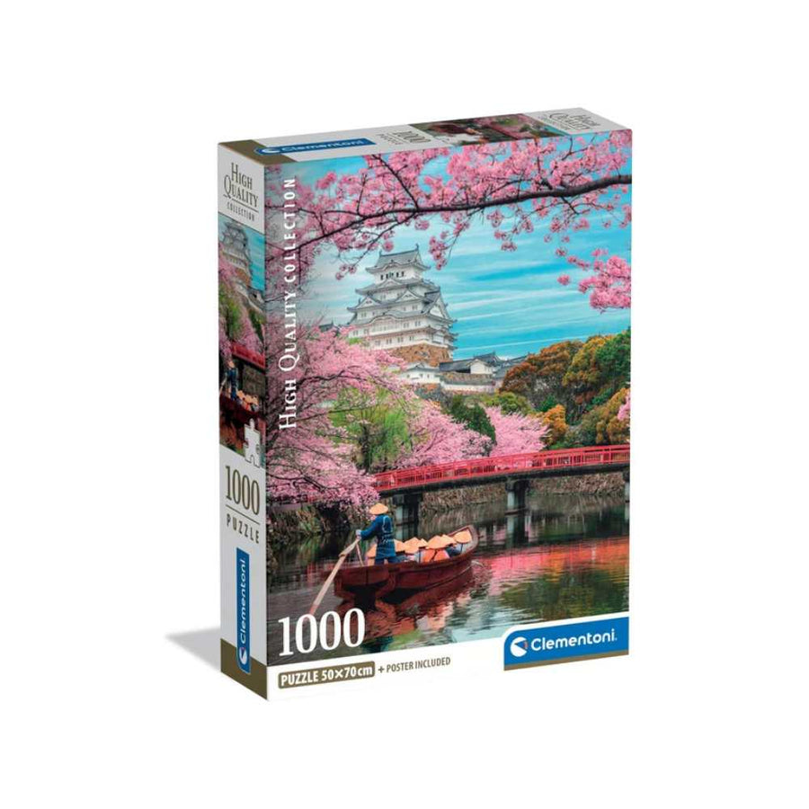 Château de Himeji au printemps (1000 pcs) CASSE-TÊTE - 1000 morceaux