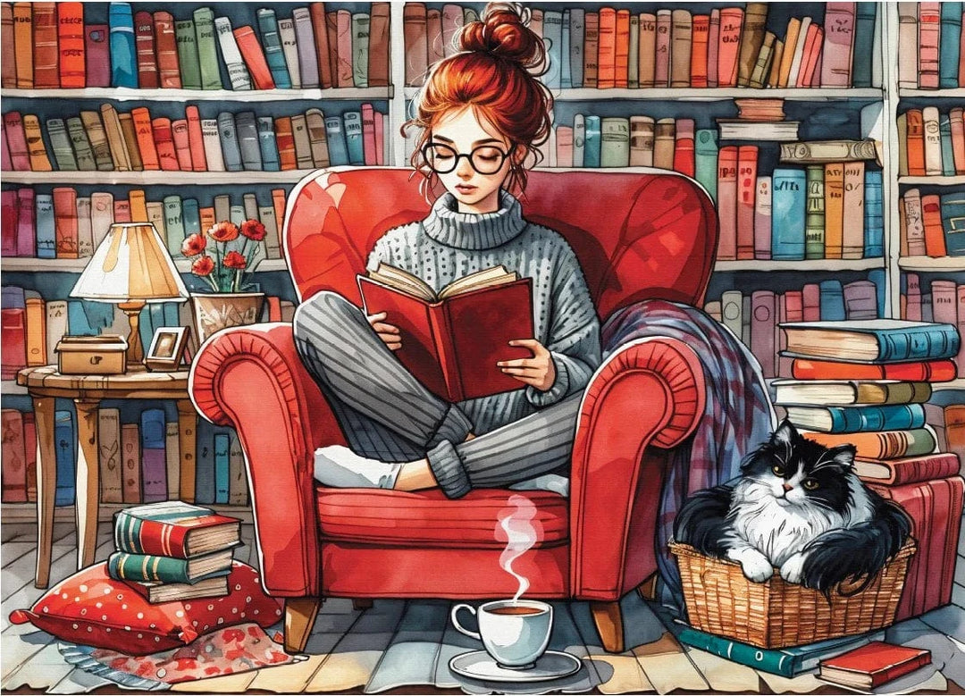 Cozy Reading Time (1000 pcs) CASSE-TÊTE - 1000 morceaux
