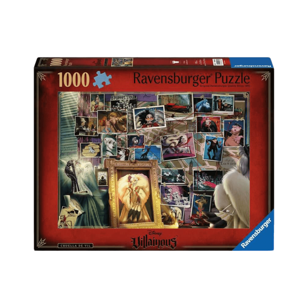 Disney Villainous: Cruella de Vil (Puzzle 1000 pcs) CASSE-TÊTE - 1000 morceaux