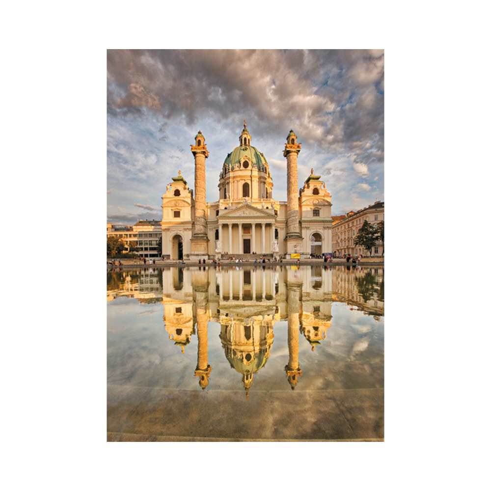 Église St-Charles, Vienne (Puzzle 1000 pcs) CASSE-TÊTE - 1000 morceaux