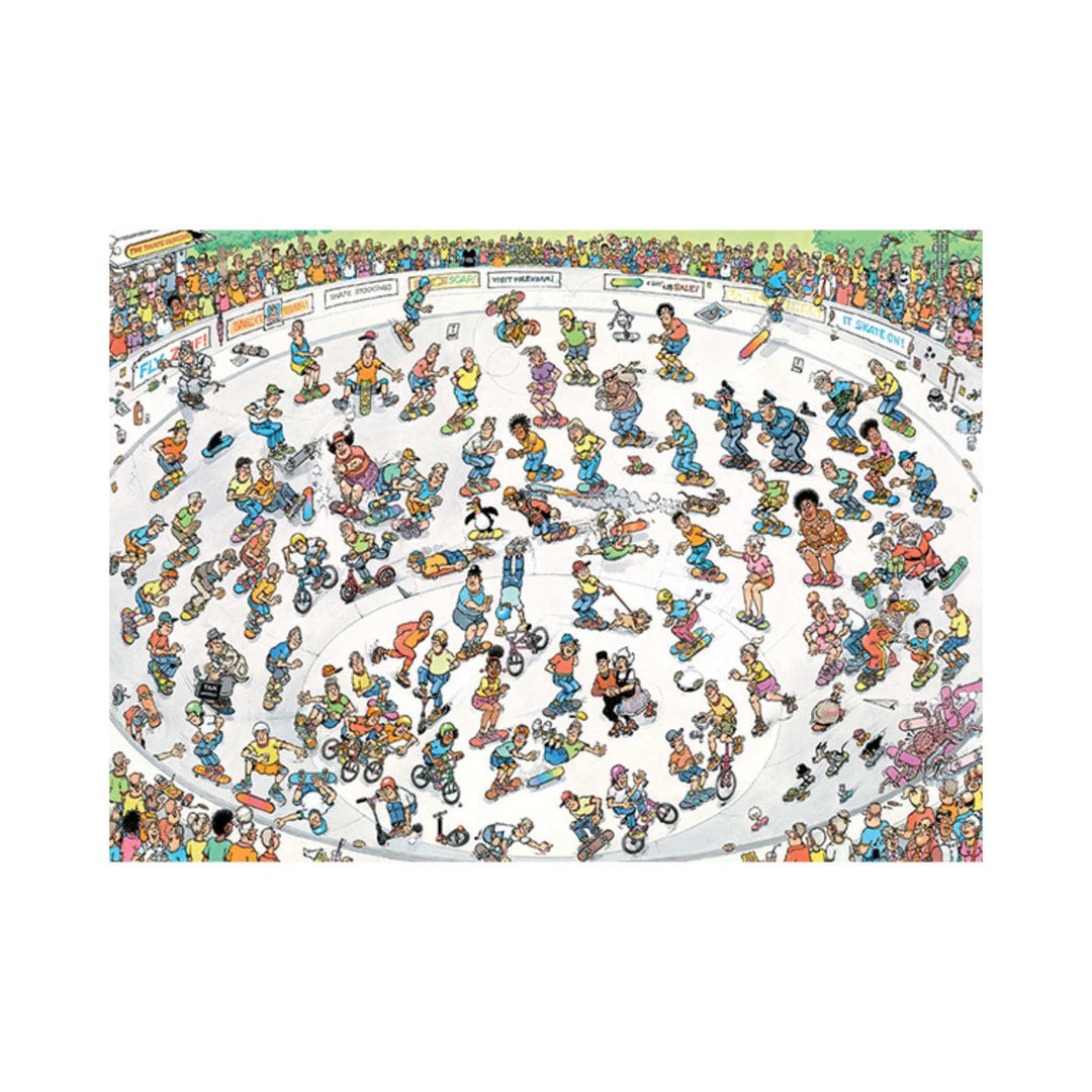 Faire du Skate, Jan van Haasteren (1000 pcs) CASSE-TÊTE - 1000 morceaux