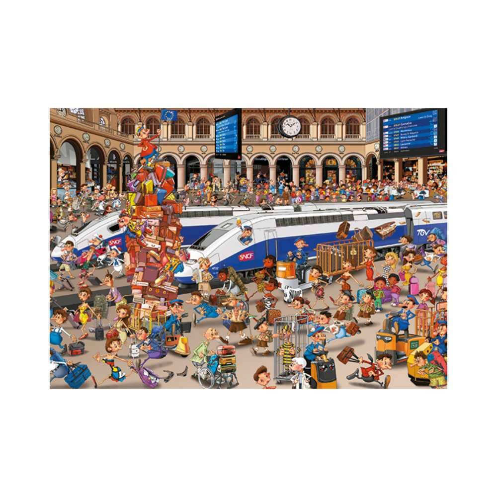 Gare ferroviaire, Ruyer (Puzzle 1000 pcs) CASSE-TÊTE - 1000 morceaux