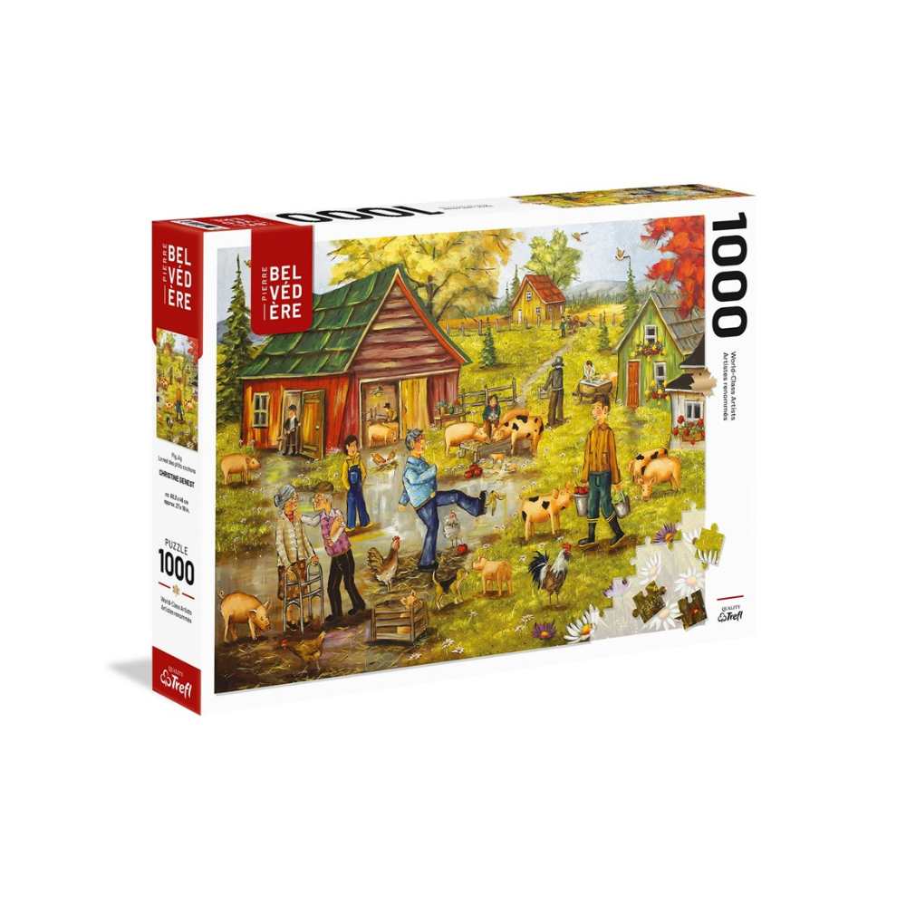 Genest - Reel des p'tits cochons (1000 pcs) CASSE-TÊTE - 1000 morceaux