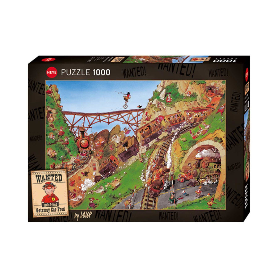 Getaway Car Fred, Wanted! (1000 pcs) CASSE-TÊTE - 1000 morceaux