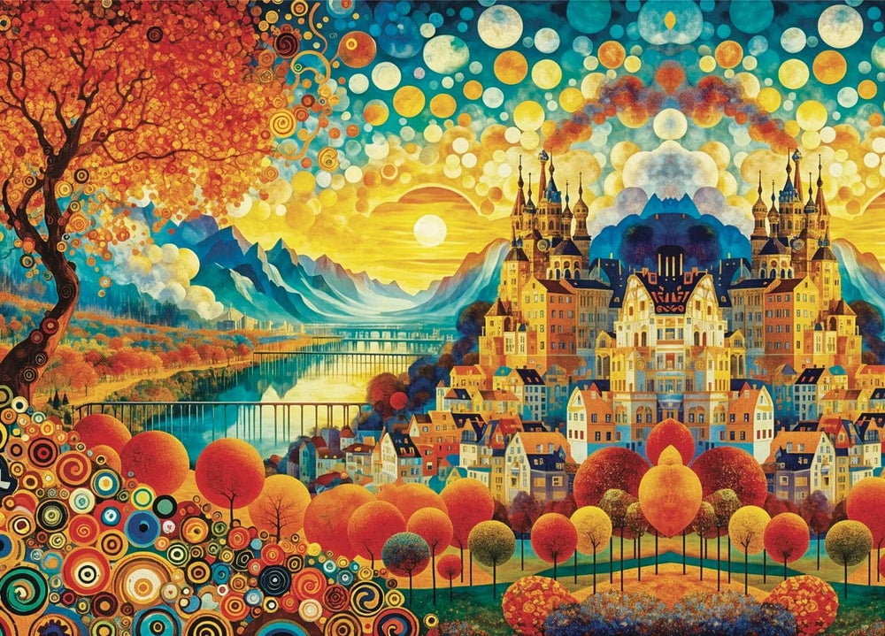 CASSE-TÊTE - 1000 morceaux Golden Horizons (1000 pcs) LAs des jeux