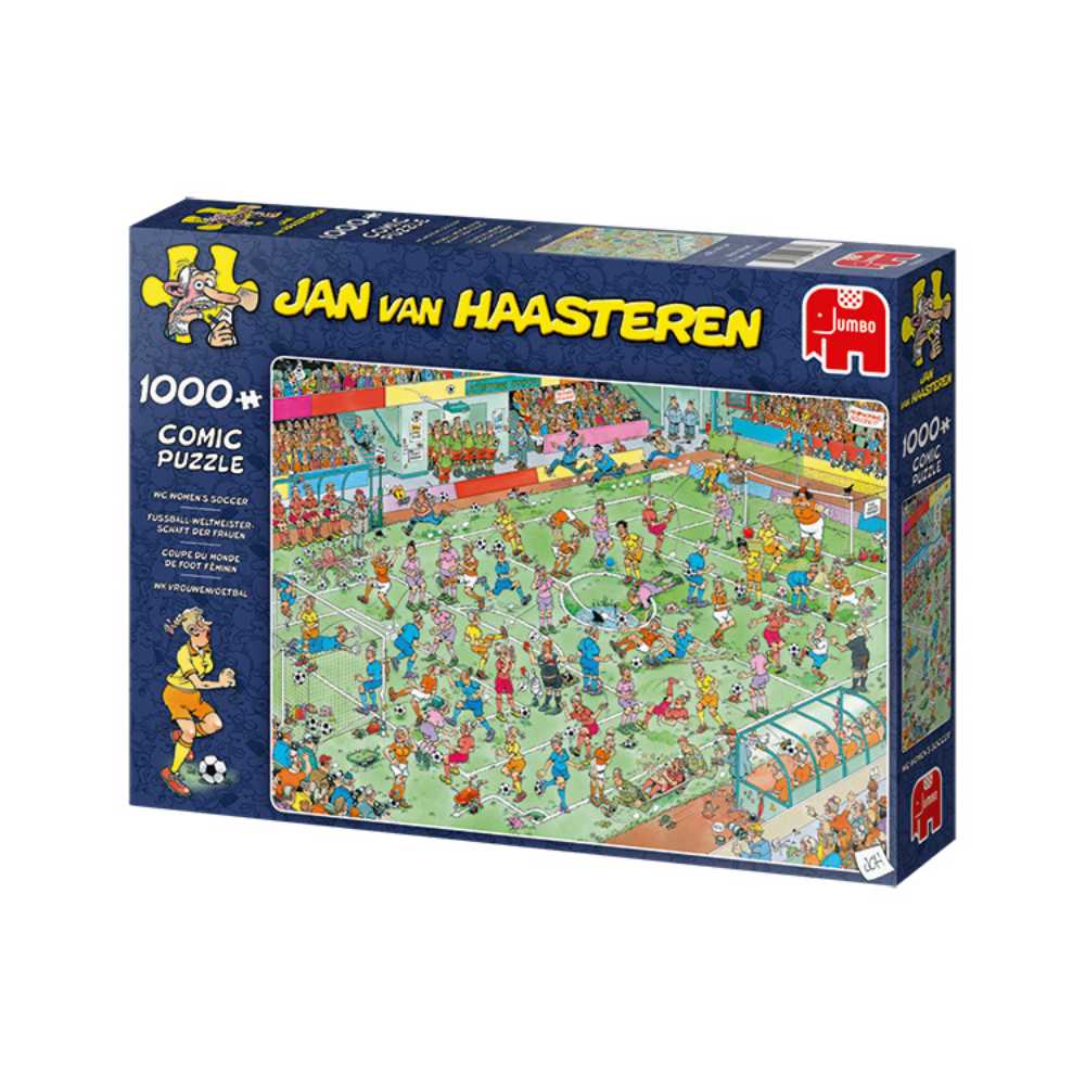 Jan van Haasteren: Coupe du monde de foot féminin (1000 pcs) CASSE-TÊTE - 1000 morceaux