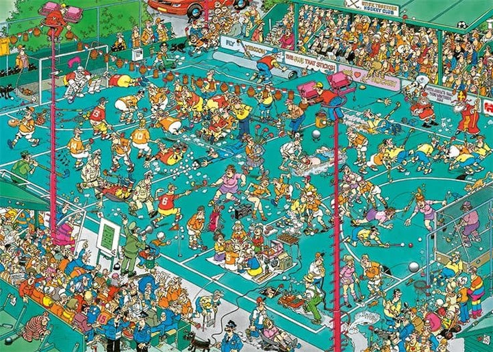 Jan van Haasteren : Hockey Championships (1000 pcs) CASSE-TÊTE - 1000 morceaux